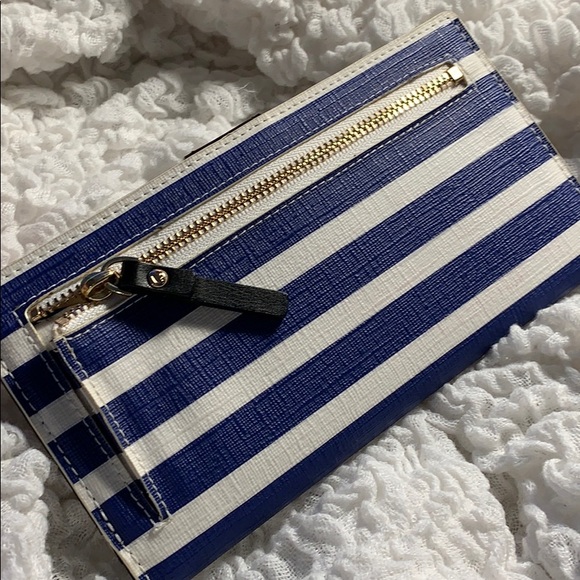 Kate Spade Blue Striped Wallet - Picture 4 of 7